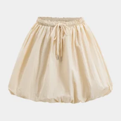 Puff Drawstring Skirt