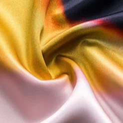 Contrast Print Satin Zipper Skirt -Women's Clothing Store c9b3b760 8d27 4a07 8e73 1de47cbaf0a0