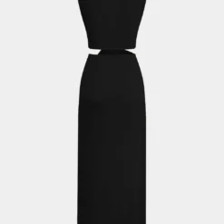 Cut Out Twist Knot Sleeveless Slit Midi Dress -Women's Clothing Store c9c55cb1 6515 4466 9166 82b5e22a036c