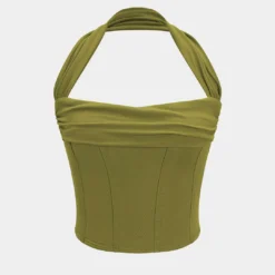 Halter Neck Ruched Top -Women's Clothing Store c9d68076 fed9 4707 8084 65279d237807