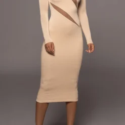 Contrast Mesh Patchwork Maxi Dress -Women's Clothing Store c9e26eec 3b77 4c27 b137 aff7d0c480c7