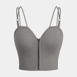 Basic Zipper Cami Top -Women's Clothing Store cca8234c b4a9 4d15 80ea 410758a29e9c