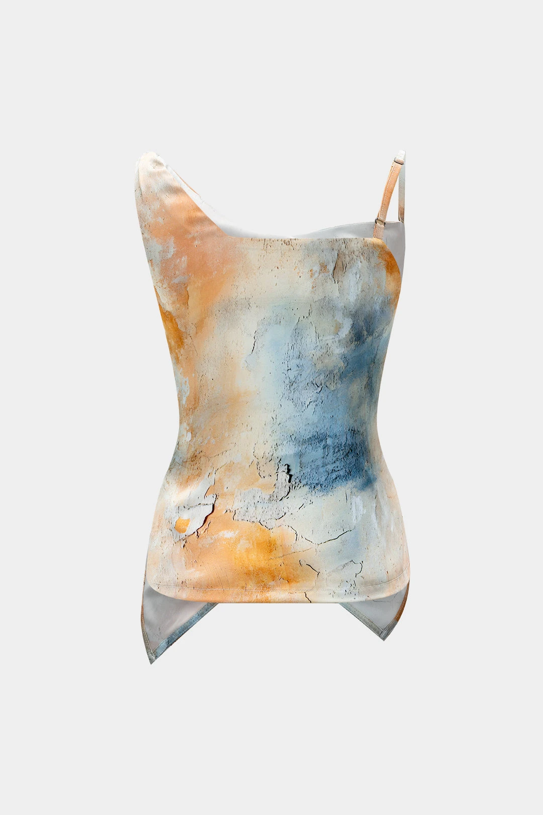 Watercolor Print Satin Cami Top 7 Watercolor Print Satin Cami Top - Image 7