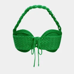 Knit Pearls Decor Halter Neck Braided Tie-Up Tank Top -Women's Clothing Store cde52992 c631 47de a54b a837bd8e819b