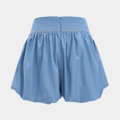 Denim Ruched Tank Top And Zipper Detail Shorts Set -Women's Clothing Store ce189f9e 0276 4c37 bb06 a14c8bb56e77