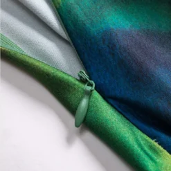 Contrast Print Satin Zipper Skirt -Women's Clothing Store ced1c13b 2dd6 443a bdae 435766e78db9