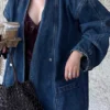 Denim Button Pocket Long Sleeve Outerwear
