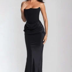 Layer Strapless Mermaid Maxi Dress