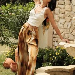 Tie Dye Wide Leg Pants -Women's Clothing Store d055935d 565b 4027 a401 aac87da743cf