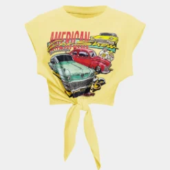 Car Letter Print Round Neck T-Shirt -Women's Clothing Store d0a78d60 97bf 491f 8e29 0ff6901fc0e7