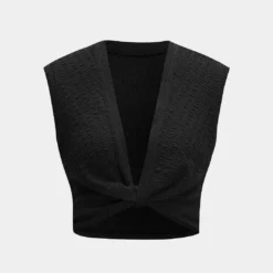 Twist Knot V-Neck Tank Top -Women's Clothing Store d0a969fa 8035 4677 b04c 84cb25b7d8f6