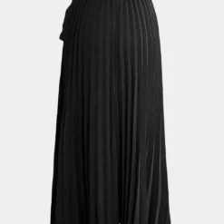 Solid Asymmetrical Pleated Skirt -Women's Clothing Store d0f9a13f 82dd 4ba4 bdf8 e6880bb28a58