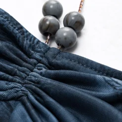 Tie Dye Print Mesh Ruched Beaded Tie-Up Cami Top -Women's Clothing Store d16f4769 f3e7 4511 86b7 581b4bf92f23