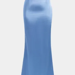 Solid Satin Zipper Skirt -Women's Clothing Store d293efef 495c 4e21 8f8c 37cbb74148e1