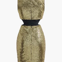 Sequin V-neck Sleeveless Cut Out Mini Dress -Women's Clothing Store d2b3d75b 99fd 410f 8417 fc65516b0010