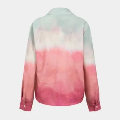 Ombre Long Sleeve Shirt -Women's Clothing Store d56a354c ea68 4aed 8ce4 e0646ad7bb6f