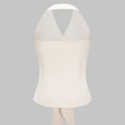 V-Neck Halter Neck Ruched Tie-Up Sleeveless Cami Top -Women's Clothing Store d5b0270b 320a 4feb 951a 96c6e793ffee