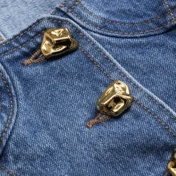 Denim Button Bustier Square Neck Crop Top -Women's Clothing Store d65cc537 d0d0 43f0 92bd 9caaaba37a3e