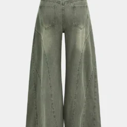 Denim Washed Wide Leg Jeans -Women's Clothing Store d8cfb39b 8714 4412 a450 031b3b7b7a49