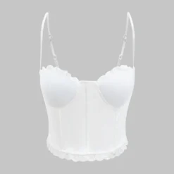 Back Zipper Slip Cami Top