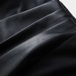 Faux Leather Crossed V-Neck Long Sleeve Bodysuit -Women's Clothing Store d911ab78 926c 46e6 b1b2 69dc2f79be3d