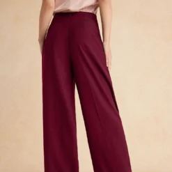 Basic High-Waisted Wide Leg Trousers -Women's Clothing Store dab007d3 72aa 4e2c bee2 bb87f0cd771a