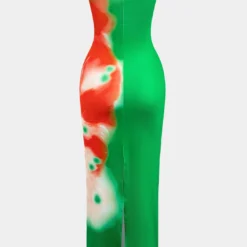Flower Print Slit Maxi Dress -Women's Clothing Store dabfcf27 896b 43a5 912e 8d979b2cb376