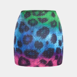Leopard Pattern Rivet Skirt -Women's Clothing Store db11b0aa d4cd 4442 9806 e798a8231eae