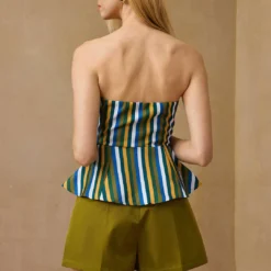 Contrast Stripe Strapless Tube Top -Women's Clothing Store db8f5936 5618 443c 94f8 acb2bd31734f