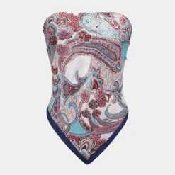 Floral Print Tube Top -Women's Clothing Store dbdbc407 c370 48aa 9be4 a663a3c7f69c