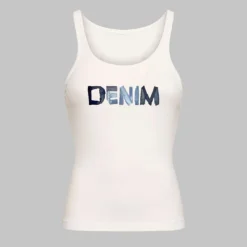 Letter Print Sleeveless Tank Top