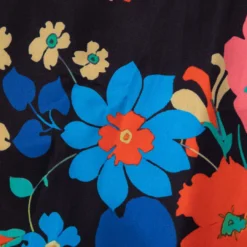 Floral Print Lace Trim V-neck Maxi Dress -Women's Clothing Store dde094b1 f8af 49d5 82e9 bd0fd26149ae