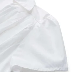 Pleated Button Corset Short-Sleeve Shirt -Women's Clothing Store de556ce3 38e3 4d93 b647 e1d5294241f2