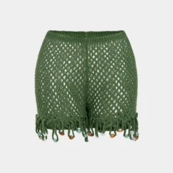 Knit Beaded Shorts