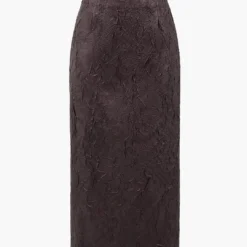 Faux Leather High Waist Zipper Skirt