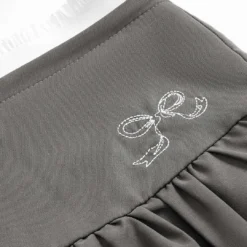 High Waist Ruched Bow Embroidery Skirt -Women's Clothing Store df6411c0 9fb2 4abe 8f1c fbf5e42394b6