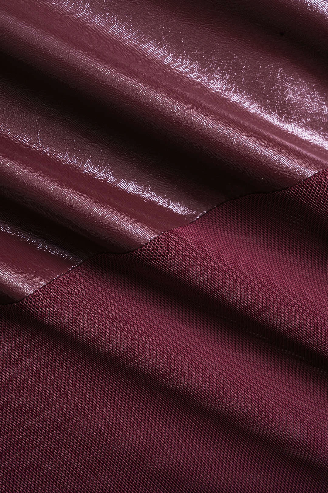 Faux Leather Patchwork Long Sleeve Bodysuit 4 Faux Leather Patchwork Long Sleeve Bodysuit - Image 4