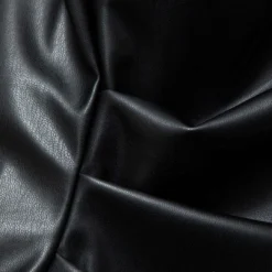 Asymmetrical Hem Faux Leather Mock Neck Ruched Sleeveless Top -Women's Clothing Store e10d8296 18c2 42aa b8b6 7730d20df2ce