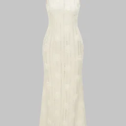 3D Floral Decor Tie-Up Sleeveless Maxi Dress -Women's Clothing Store e16665bf ac8a 43ee b88d deac95e2c11e