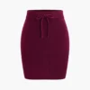 Tie-Up Sweater Skirt