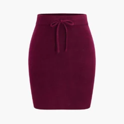 Tie-Up Sweater Skirt