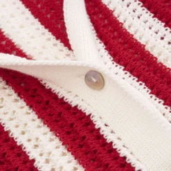 Knit Hollow Out Contrast Short-Sleeve Top -Women's Clothing Store e1bc7e37 e5f5 4e1d 8147 48fe85f384e7