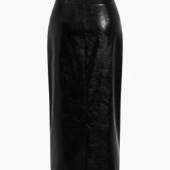 Faux Leather Side Slit Skirt -Women's Clothing Store e2324be7 eac9 4aa8 8210 19a2394b73f4
