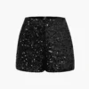 Sequin Embellishment Shorts