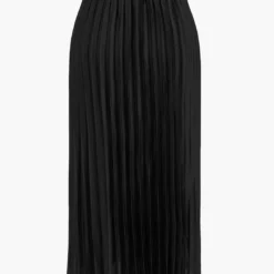 Pleated Satin Skirt -Women's Clothing Store e3d10290 5e1b 4e1a a773 029471753349