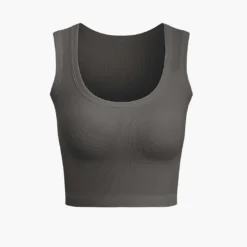 Basic Solid Crop Tank Top