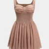 Sleeveless Slip Chiffon Mini Dress