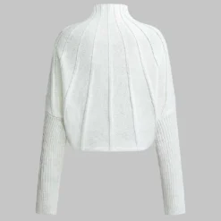 Mock Neck Textured Batwing Sleeve Sweater -Women's Clothing Store e7244dc6 c46e 468d 9334 96a5356c5873