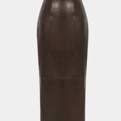 Basic Solid Faux Leather Midi Skirt -Women's Clothing Store e798472c 3254 4ca3 a1cb 07c268c902e7