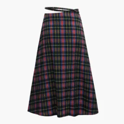 Plaid Cut Out Waist Midi Skirt -Women's Clothing Store e7fc5dd8 dcfc 4971 a265 5e5c9f314768